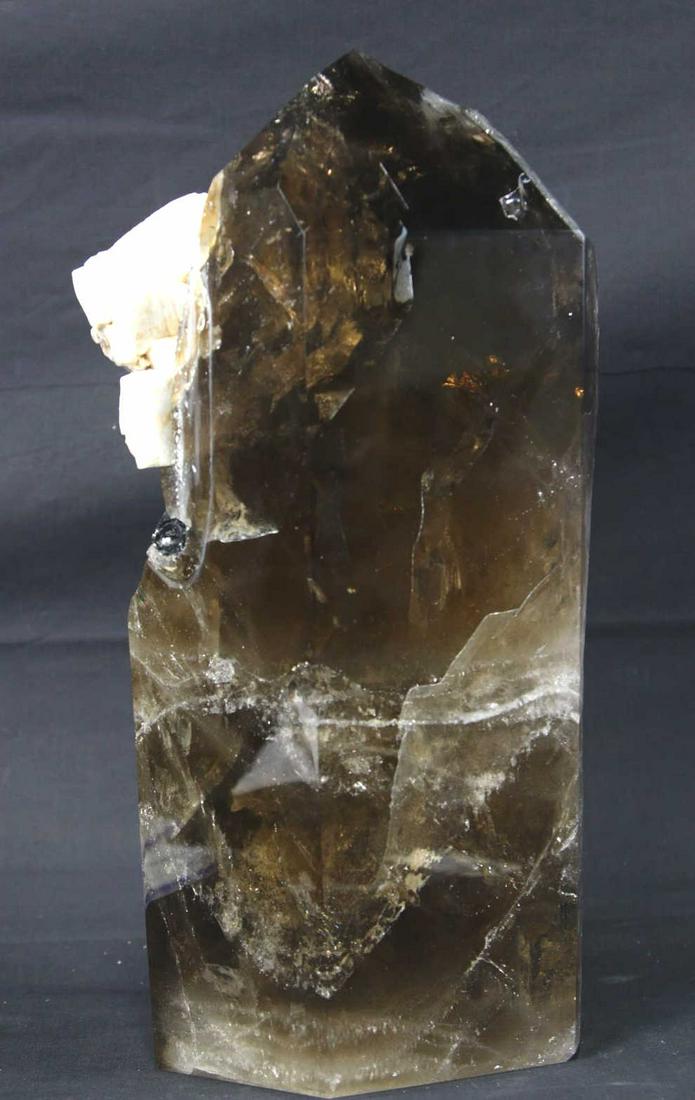 HUGE SMOKEY QUARTZ POINT W/FELDSPAR (1 of 4)