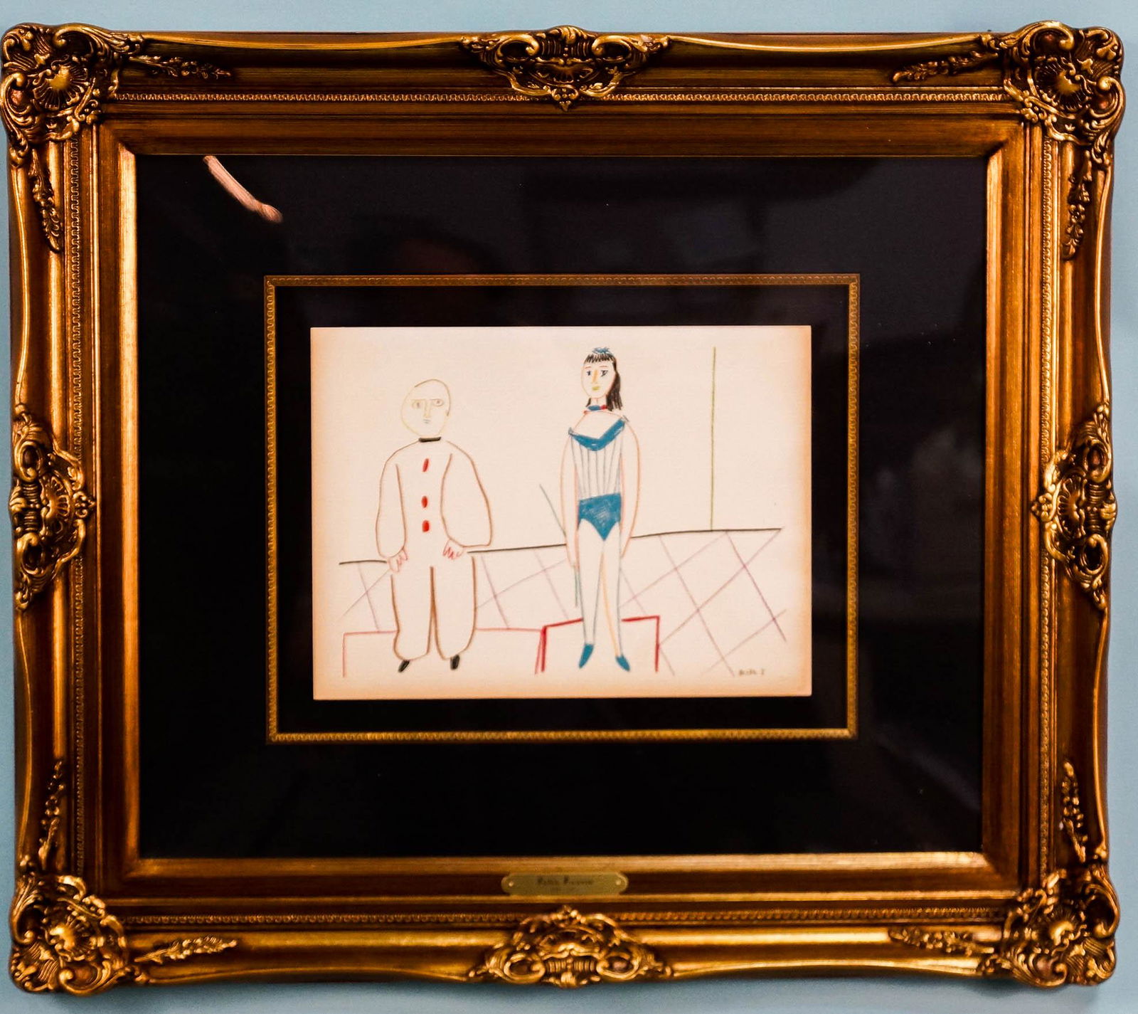 AFTER PABLO PICASSO "CLOWN & THE ACROBAT" LITHO (1 of 6)