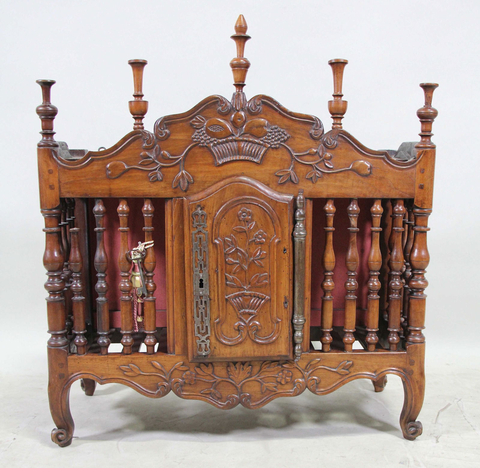 CIRCA 1850's FRENCH LOUIS IV WALNUT PANETIERE (1 of 4)