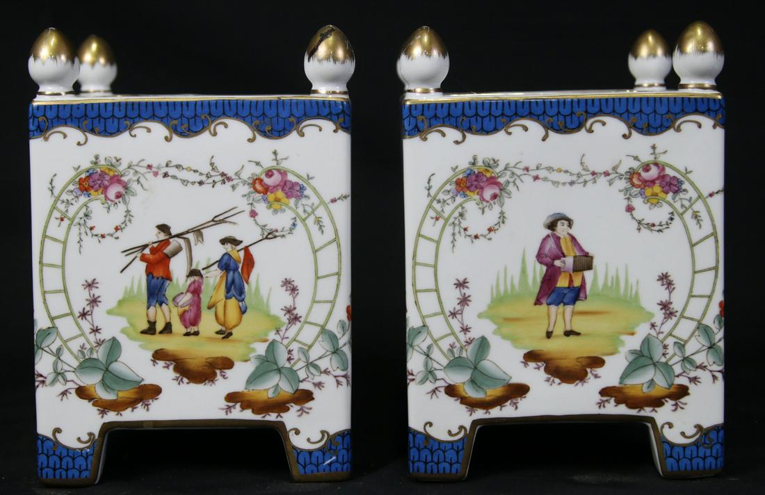 PAIR OF PORCELAIN CONTAINERS (1 of 4)