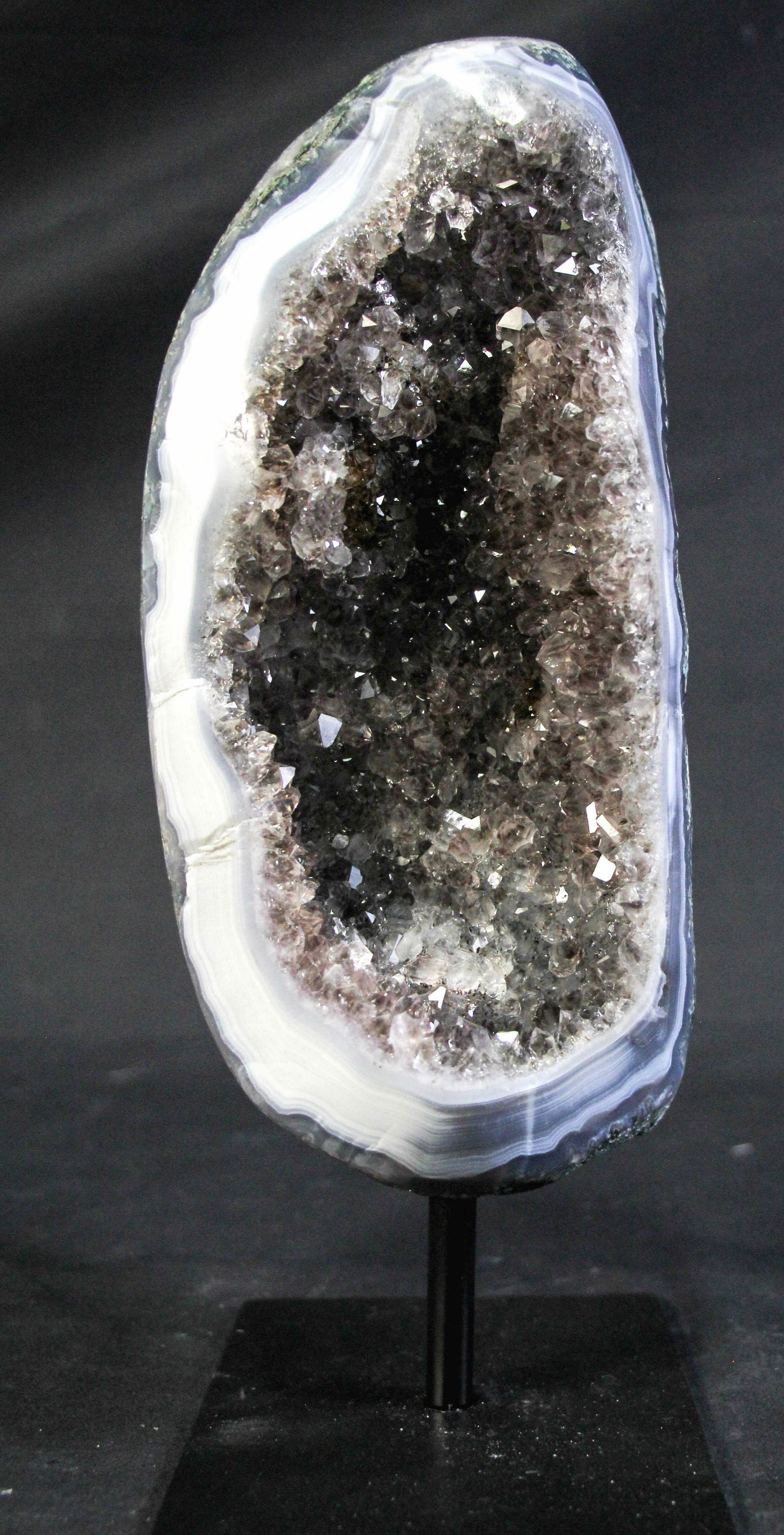 AMETHYST GEODE ON METAL STAND (1 of 4)