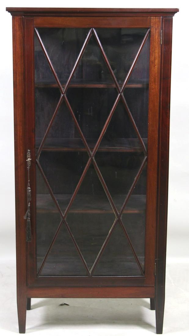 ANTIQUE MAHAGANY DISPLAY CASE (1 of 4)