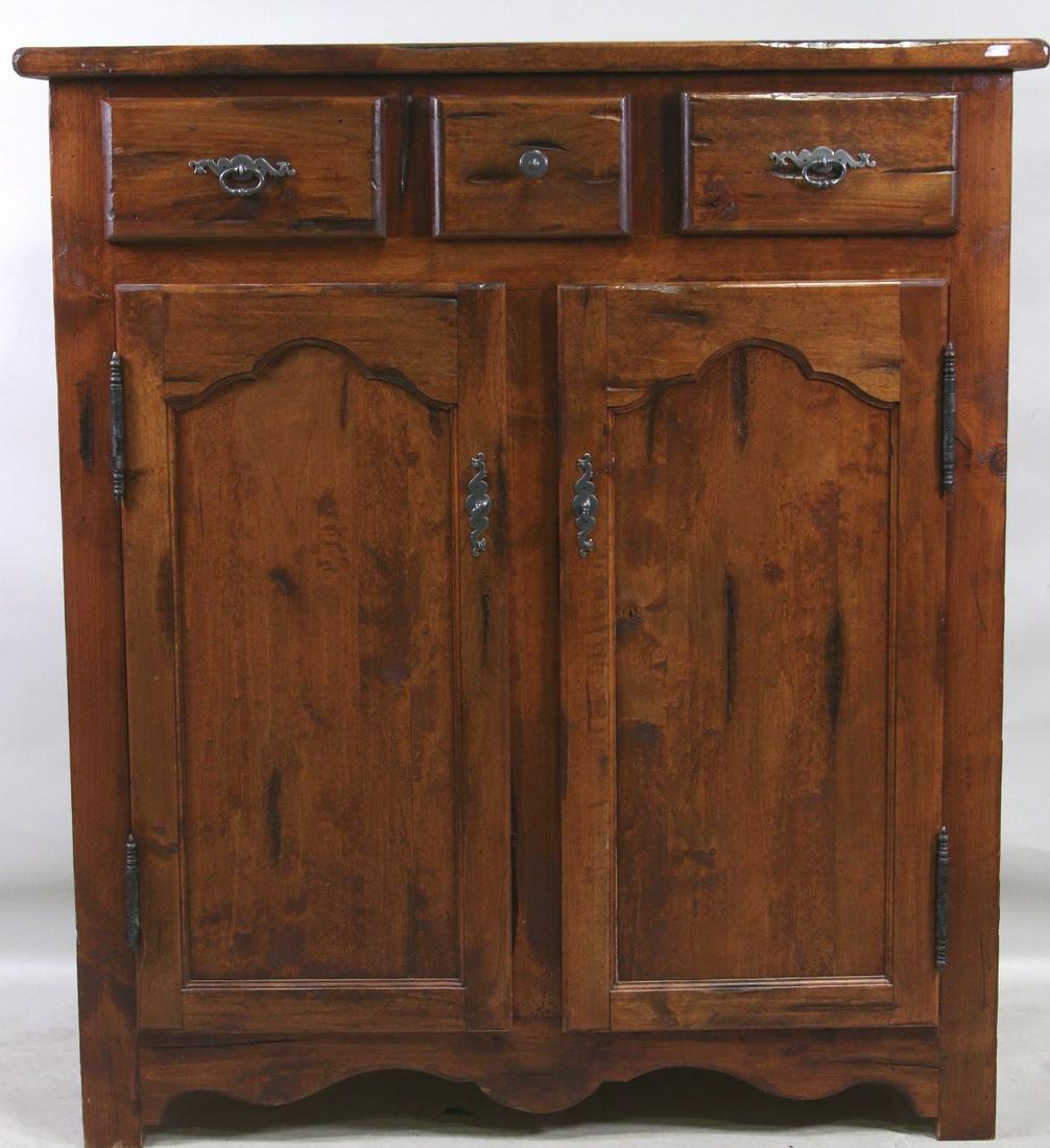 FRENCH CHERRY BUFFET WITH THREE DRAWERS (1 of 5)