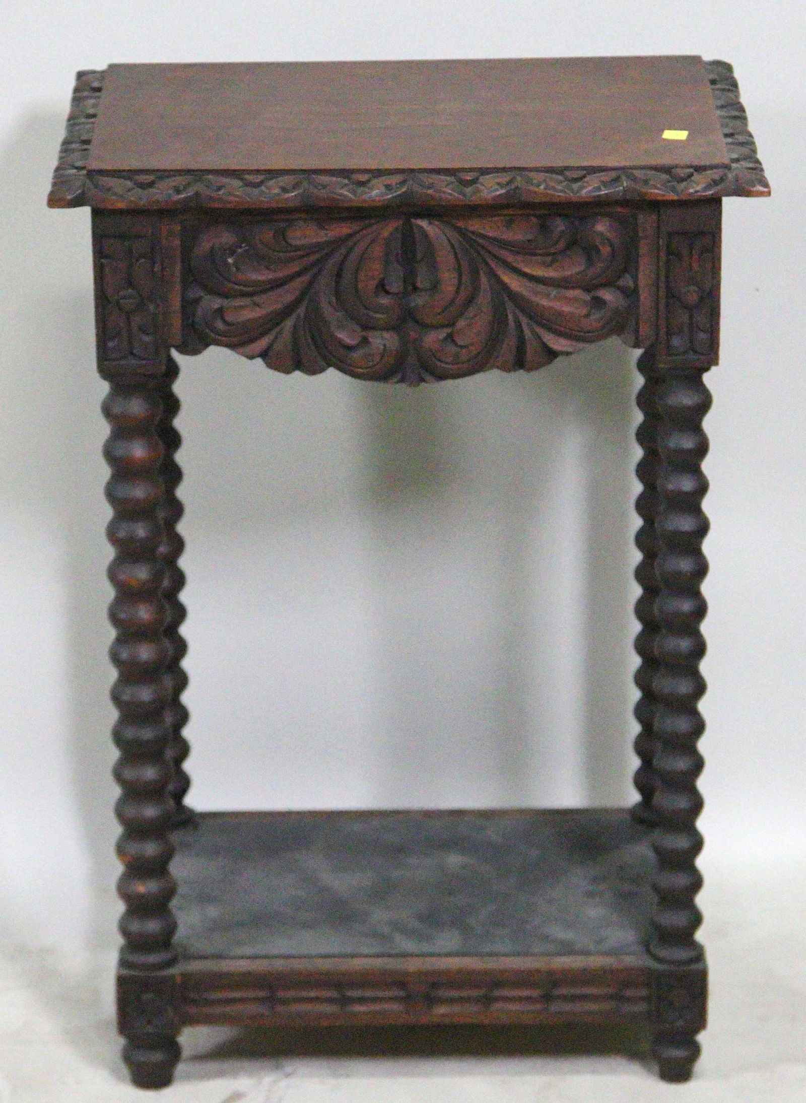 19th CENTURY MEXICAN CARVED END TABLE (1 of 6)
