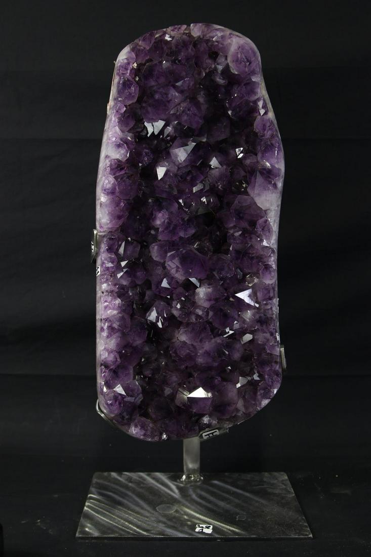 HUGE AMETHYST PLATE ON STAND (1 of 3)