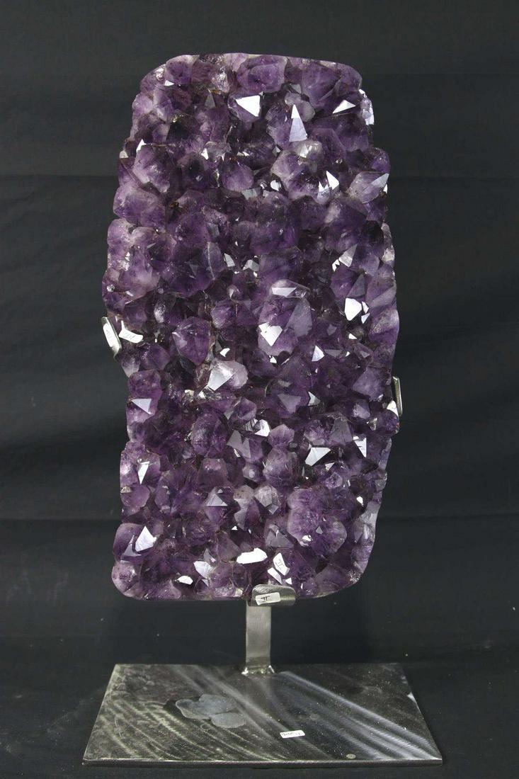 HUGE AMETHYST PLATE ON STAND (1 of 4)