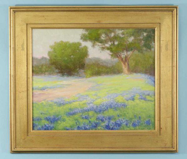 PAINTING "SPRINGTIME", SIGNED DON WARD: FRAMED OIL ON CANVAS "SPRINGTIME". SIGNED DON WARD. Height: 20 in. by Width: 24 in.