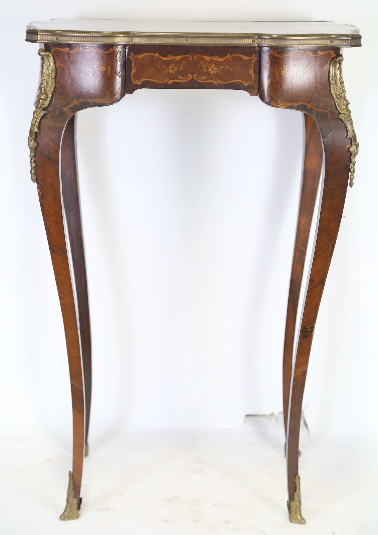 19th CENTURY FRENCH INLAID END TABLE (1 of 6)