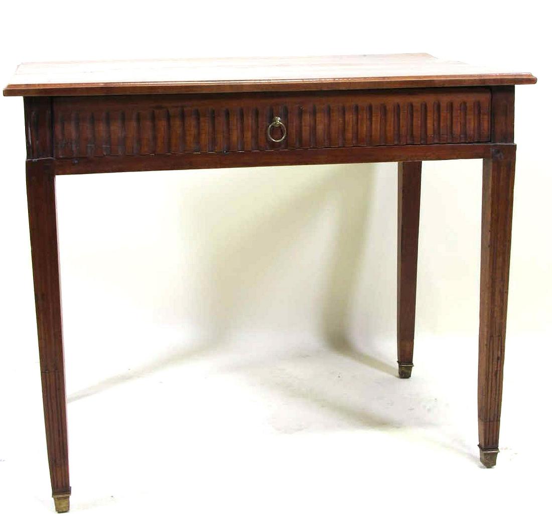 VINTAGE FRENCH  CHERRY DESK WITH ONE DRAWER (1 of 4)