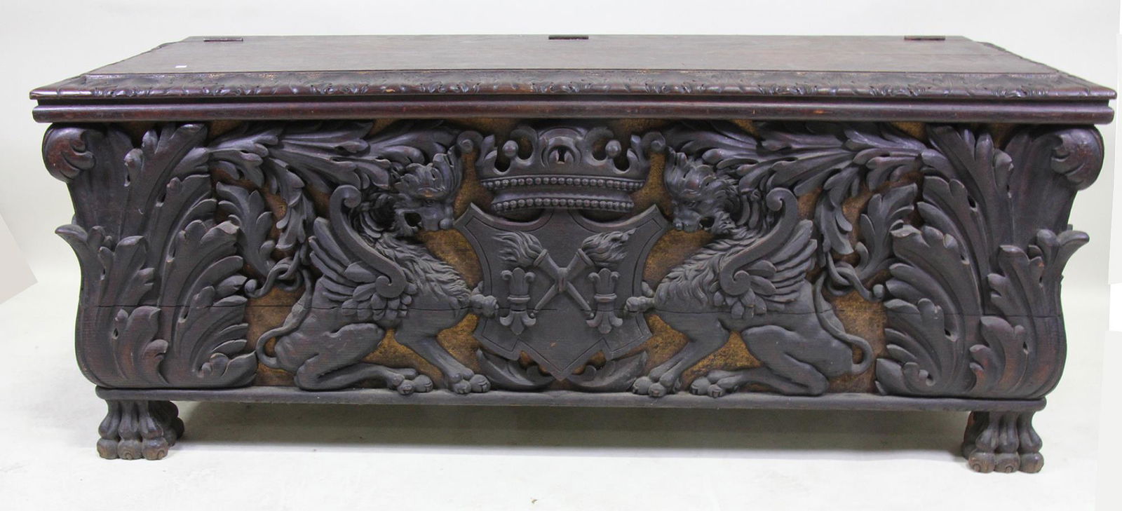 18th CENTURY ITALIAN CARVED CASSONNE (1 of 6)