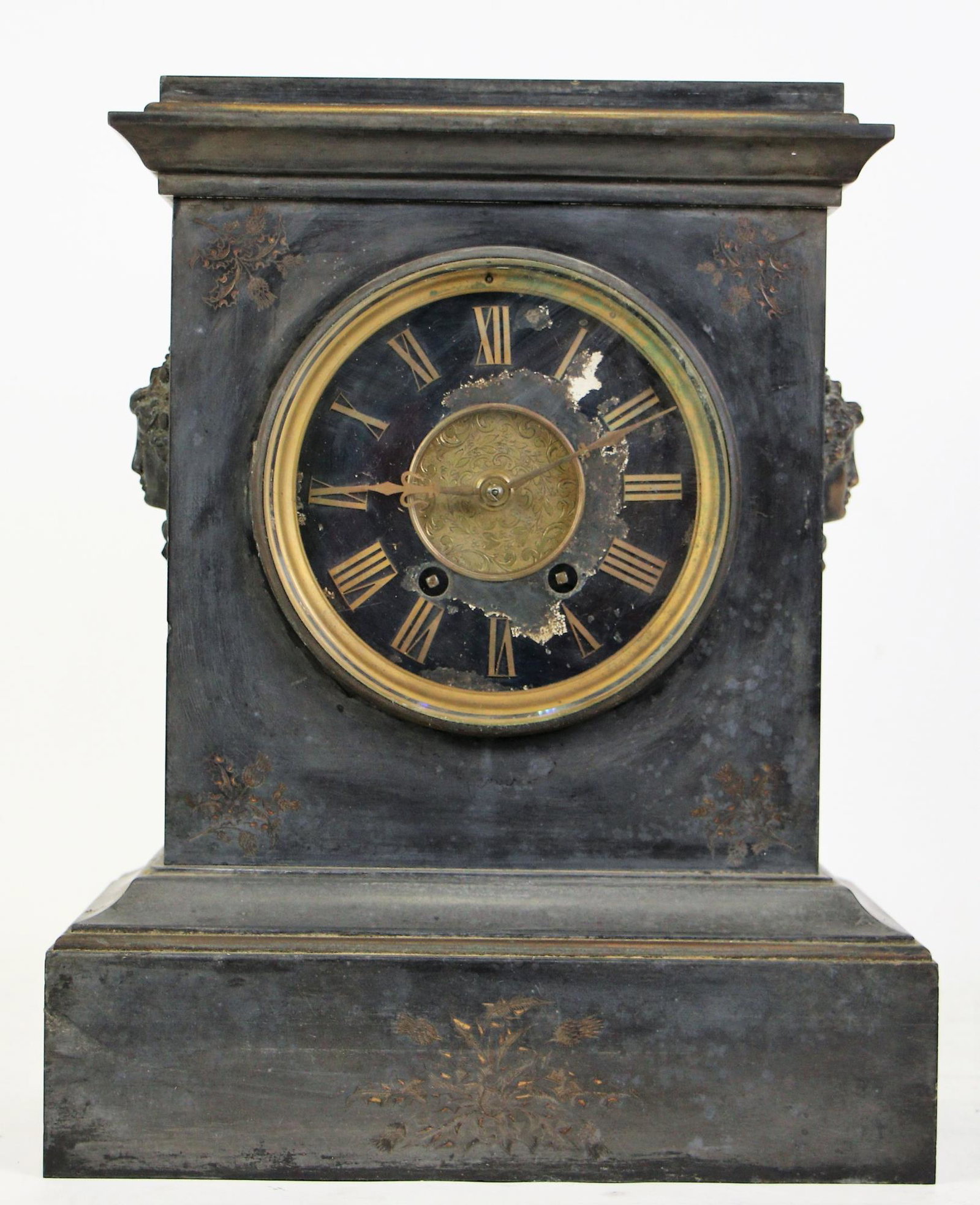 19th CENTURY ENGLISH MARBLE MANTEL CLOCK (1 of 3)