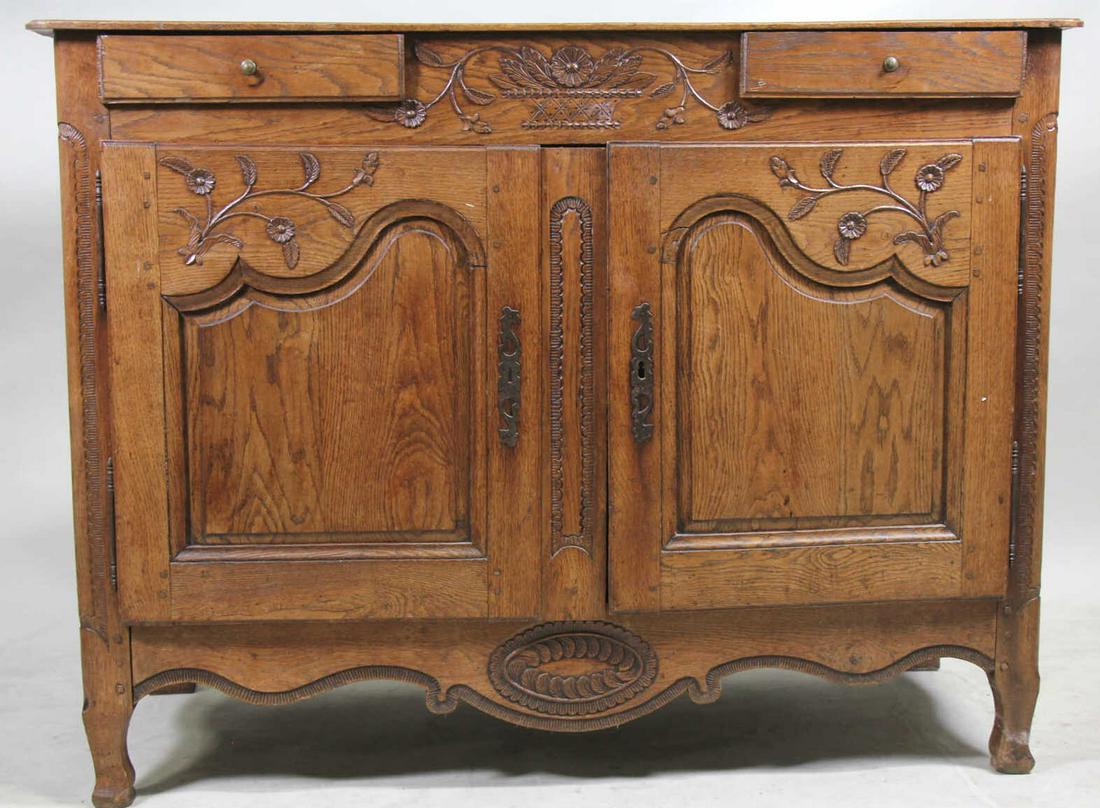 CIRCA 1850's COUNTRY FRENCH OAK BUFFET (1 of 5)