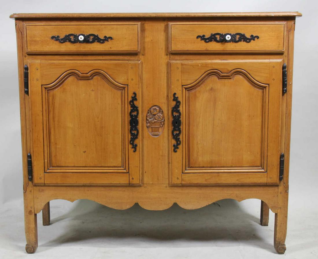 ANTIQUE COUNTRY FRENCH CHERRY BUFFET (1 of 4)