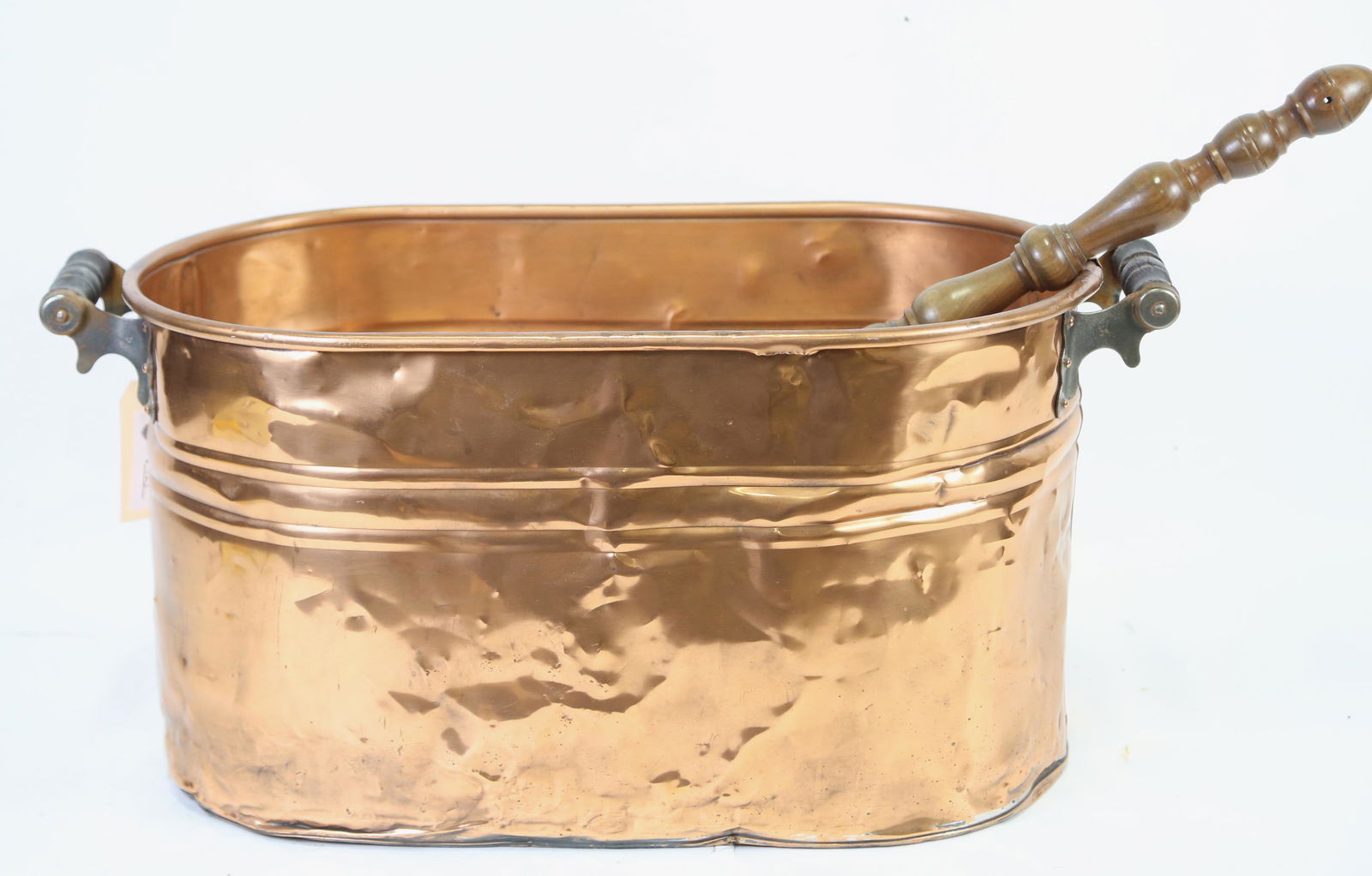 COPPER BED WARMER AND WASHTUB (1 of 4)