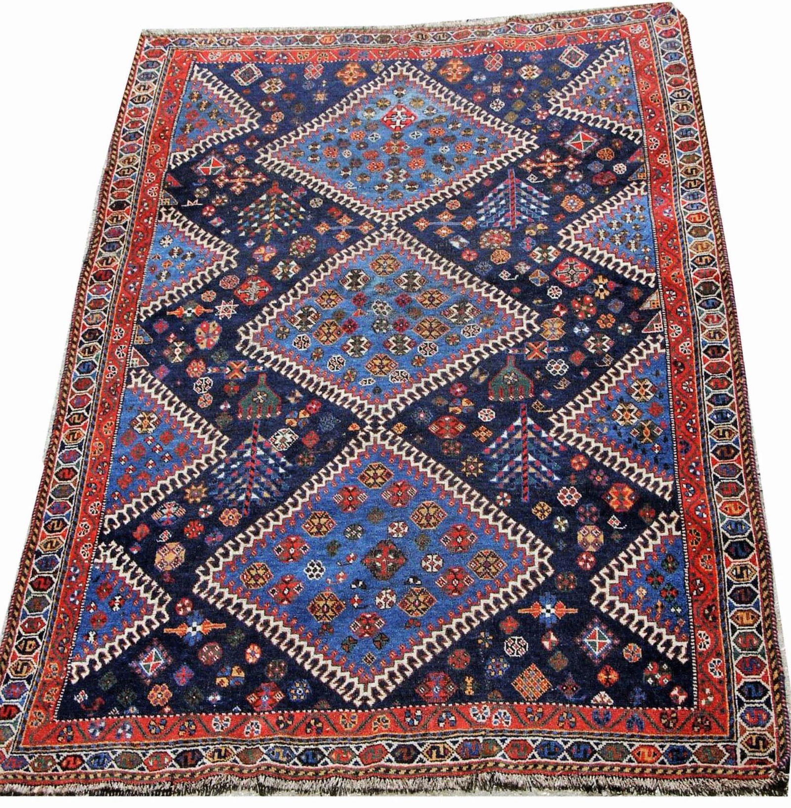 ANTIQUE HAND KNOTTED PERSIAN TURKMAN RUG (1 of 6)
