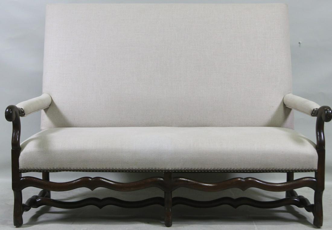 ANTIQUE FRENCH CARVED BASE SETTEE (1 of 6)