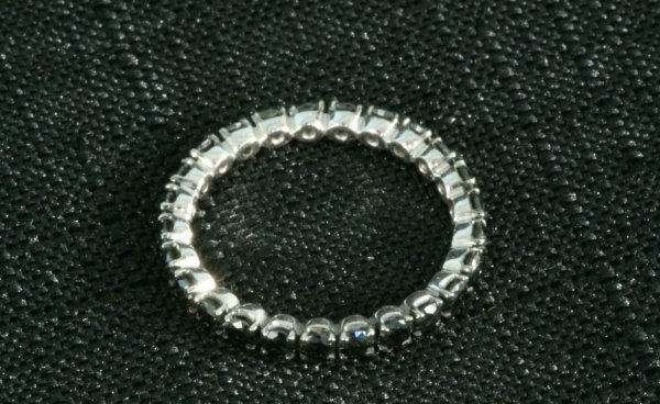 PAIR OF BLACK DIAMOND BANDS IN 18KT. WHITE GOLD - 2
