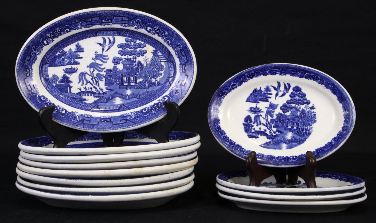 LOT OF TWELVE 19th C. JOHN HADDOCK & SONS PLATES (1 of 1)