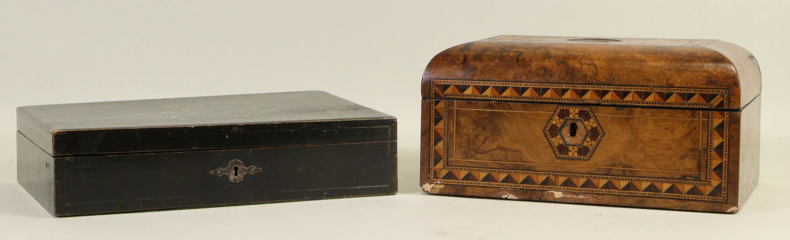 LOT OF TWO 19th CENTURY BOXES (1 of 2)