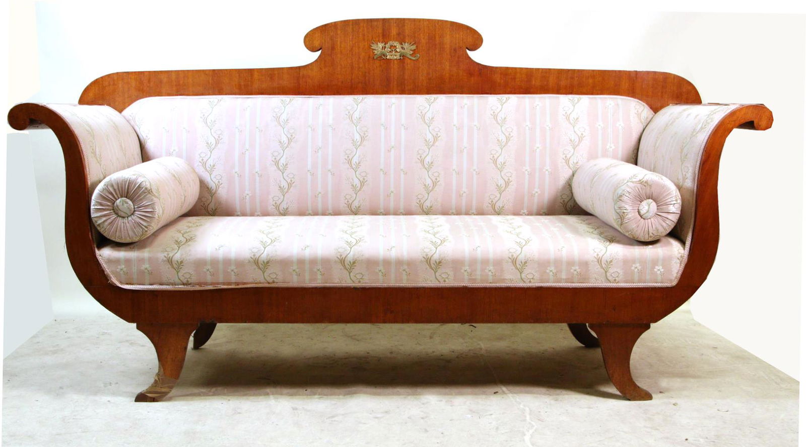 CIRCA 1820's BIEDERMEIER MAHOGANY SOFA (1 of 7)