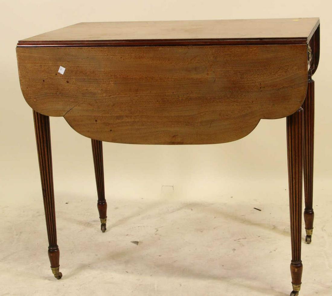 19th CENTURY MAHOGANY PEMBROKE TABLE (1 of 4)