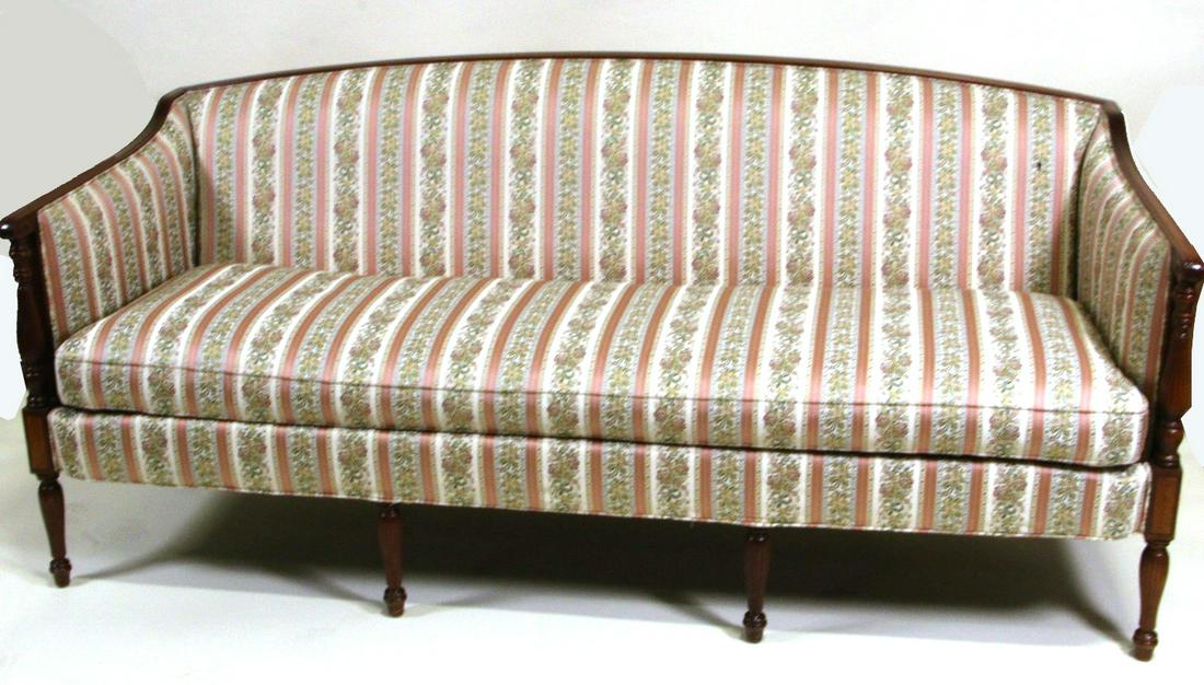 ANTIQUE SHERATON STYLE SOFA (1 of 8)