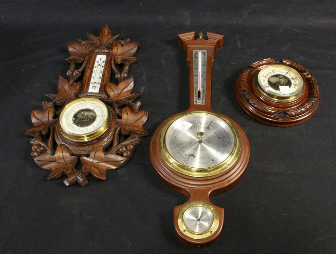 MIXED LOT OF THREE BAROMETERS (1 of 6)