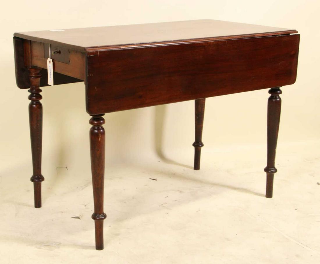 CIRCA 1820's ENGLISH MAHOGANY PEMBROKE TABLE (1 of 6)