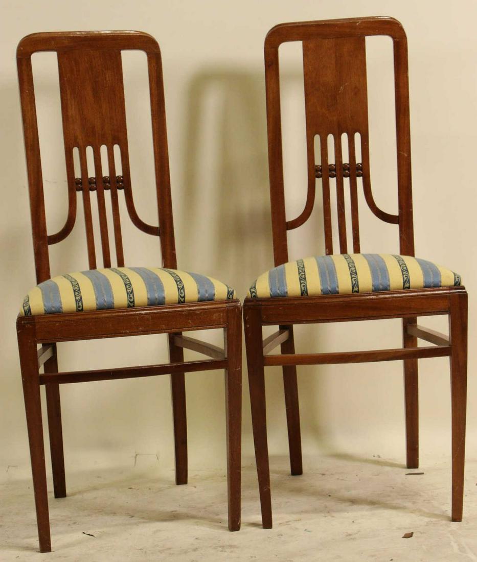 PAIR OF DANISH ART DECO STYLE DINING CHAIRS (1 of 3)