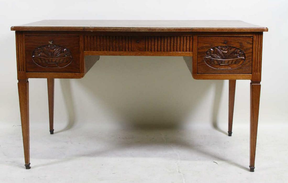 ANTIQUE FRENCH OAK DESK (1 of 10)