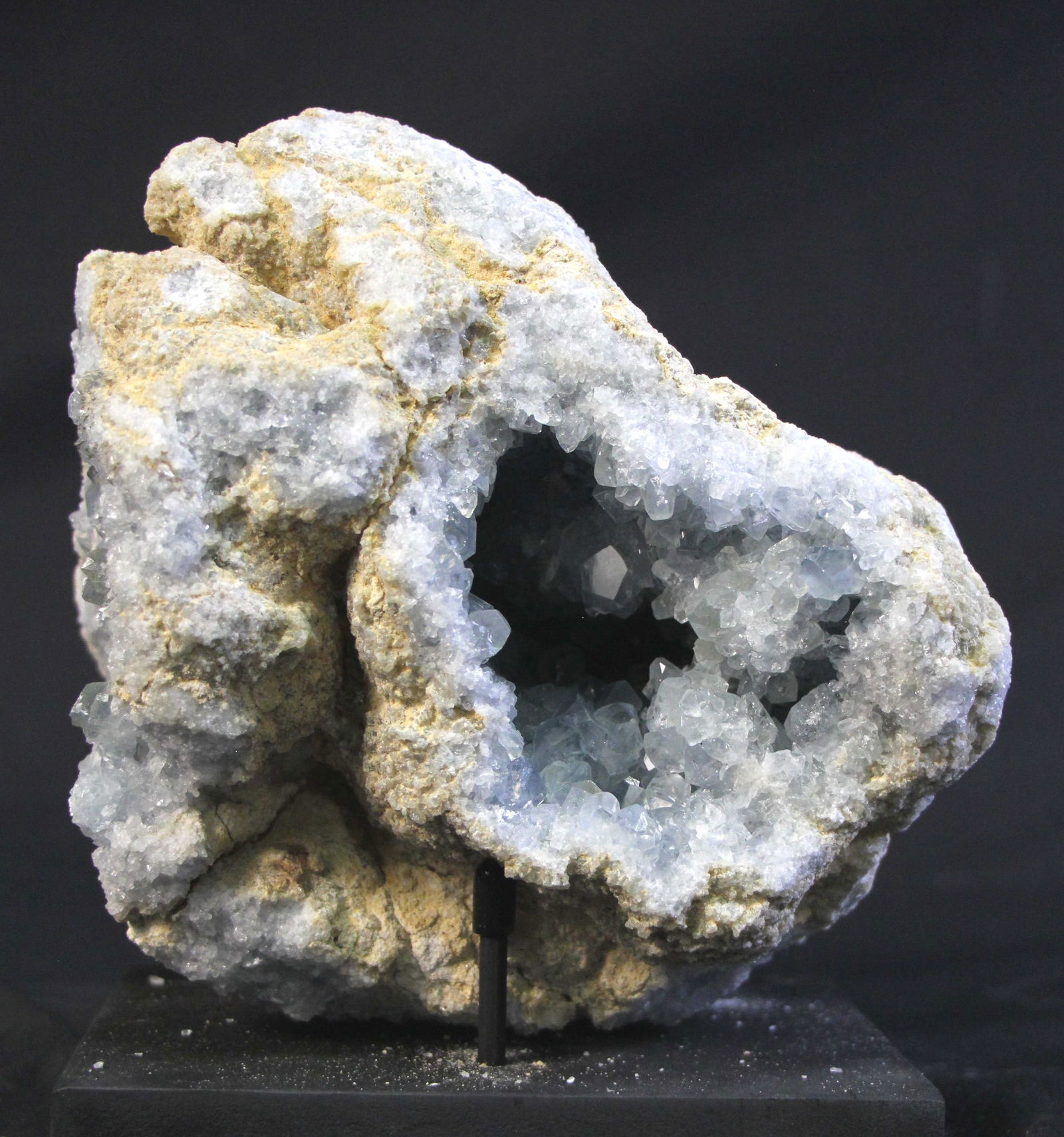LARGE CELESTITE GEODE ON STAND (1 of 4)