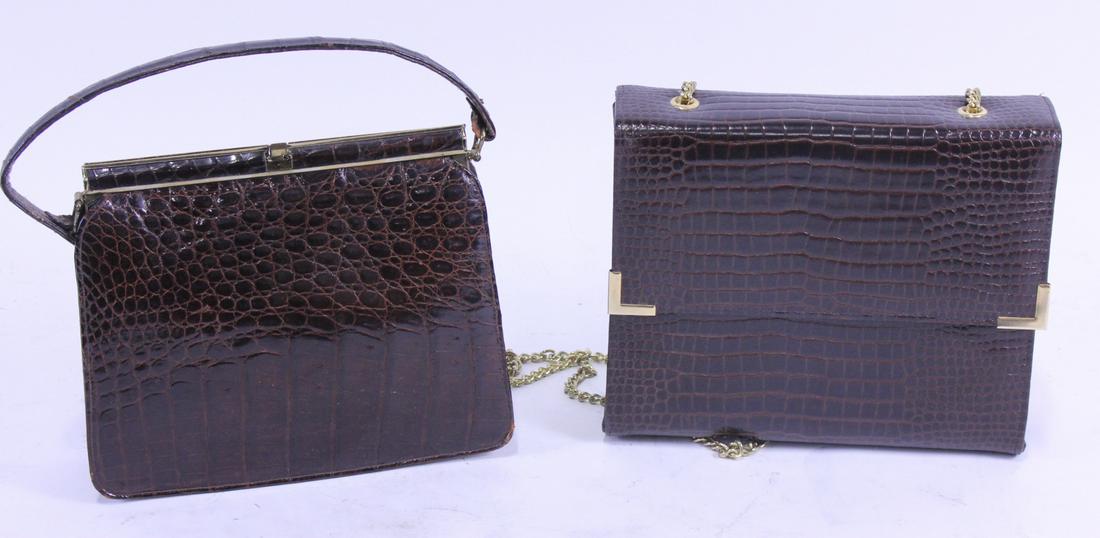 LOT OF TWO ALLIGATOR HIDE PURSES (1 of 4)