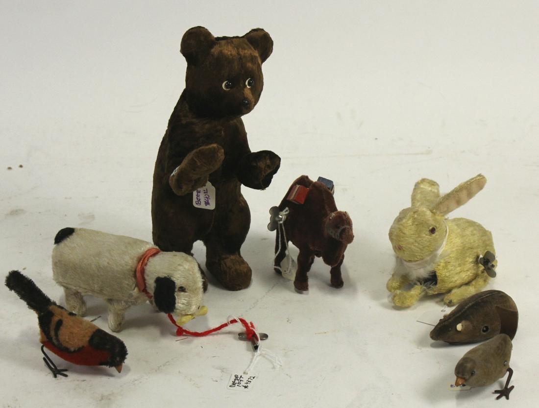 MIXED LOT OF SEVEN RARE ANTIQUE KEY WIND TOYS (1 of 6)