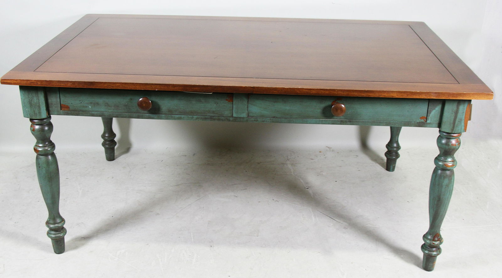 COUNTRY FRENCH PAINTED KITCHEN  TABLE (1 of 3)