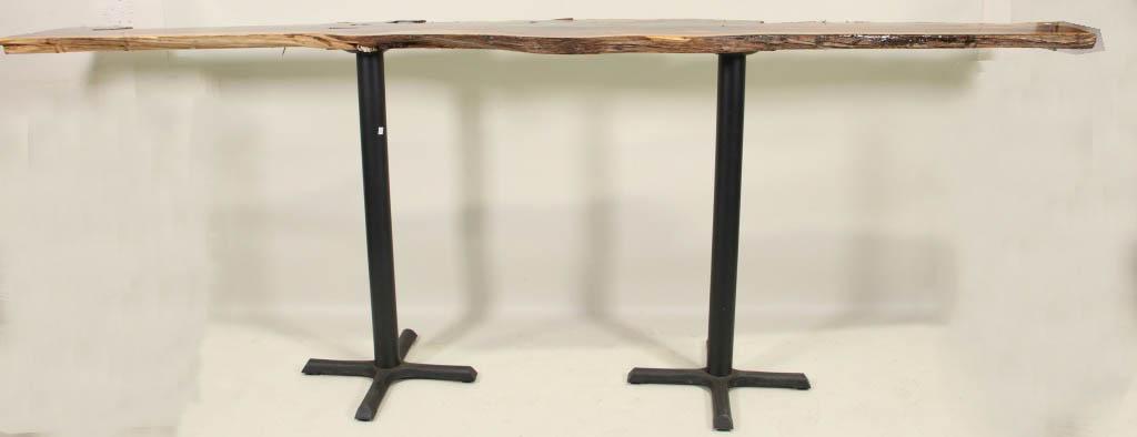 WILLIAM LOYD CUSTOM SPLIT LOG BAR TABLE (1 of 3)