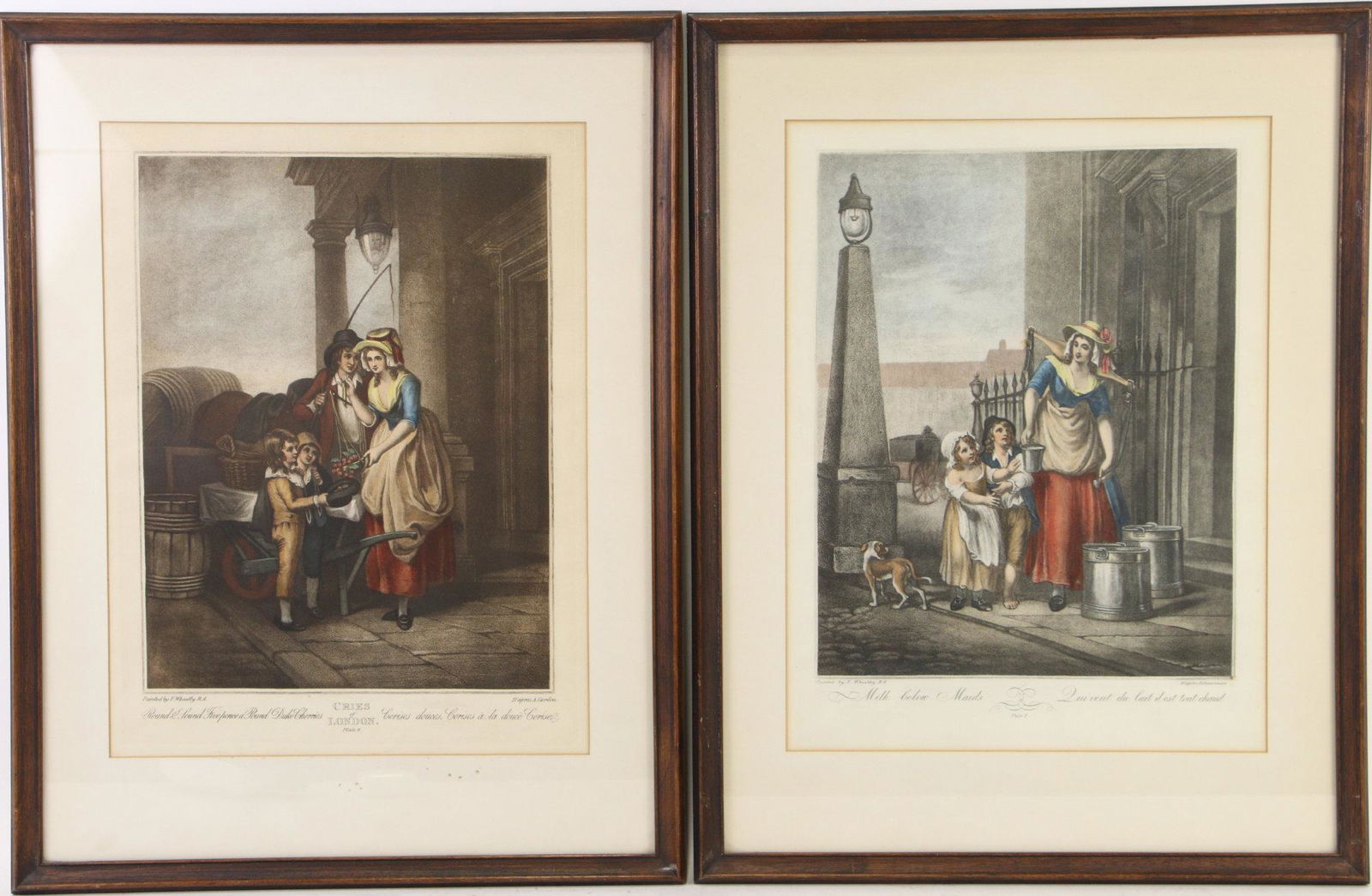 SET OF FRANCIS WHEATLEY CRIES OF LONDON PRINTS: SET OF FRANCIS WHEATLEY CRIES OF LONDON PRINTS. Height: 22 by Width: 17 by Depth: 1