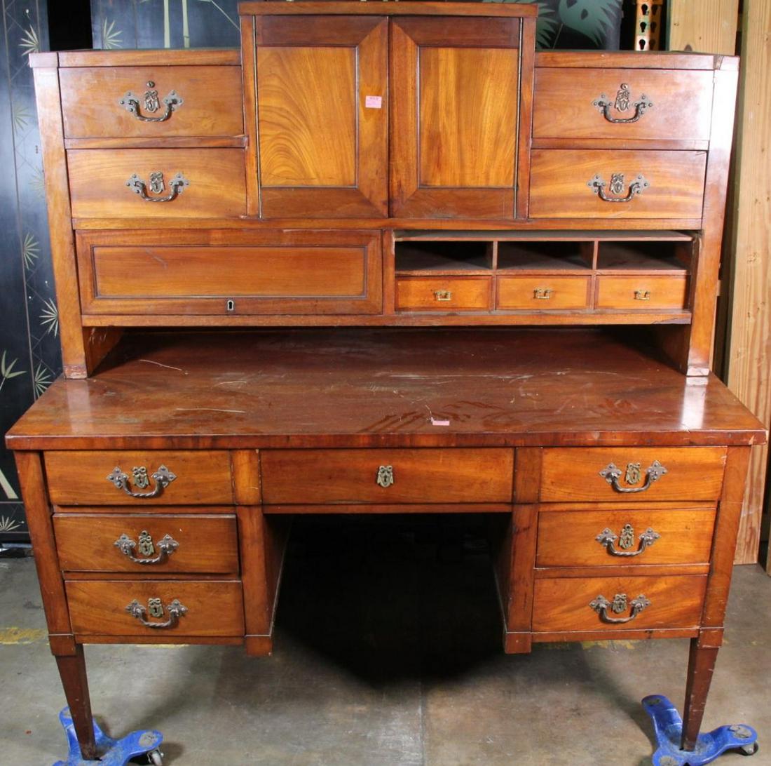 CIRCA 1820's MAHOGANY SECRETARY (1 of 3)