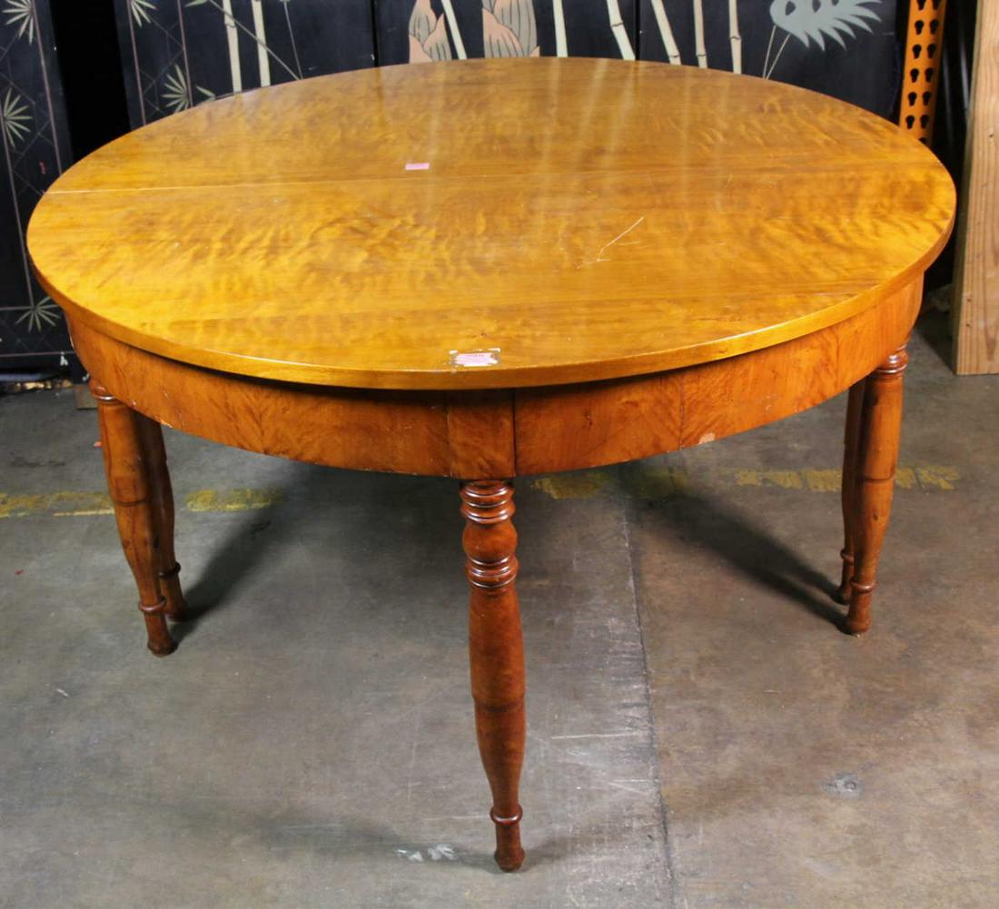 CIRCA 1850's BIRCH DINING TABLE (1 of 3)