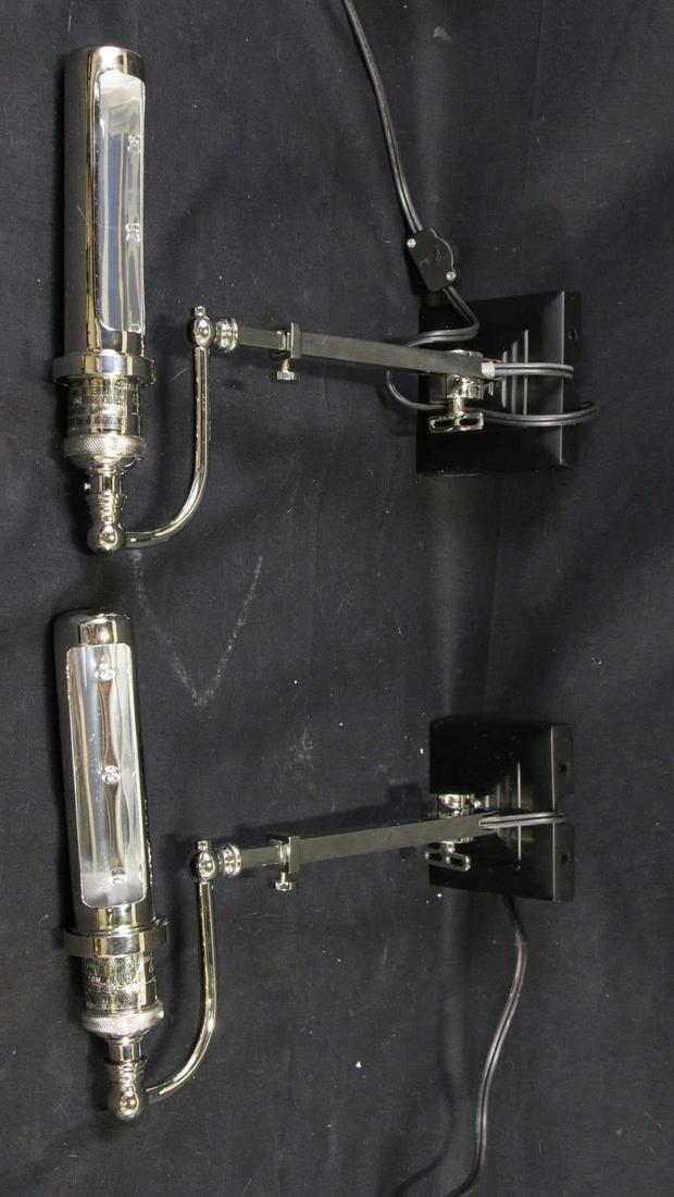 PAIR OF CONTEMPORARY SINGLE LIGHT WALL SCONCES (1 of 4)