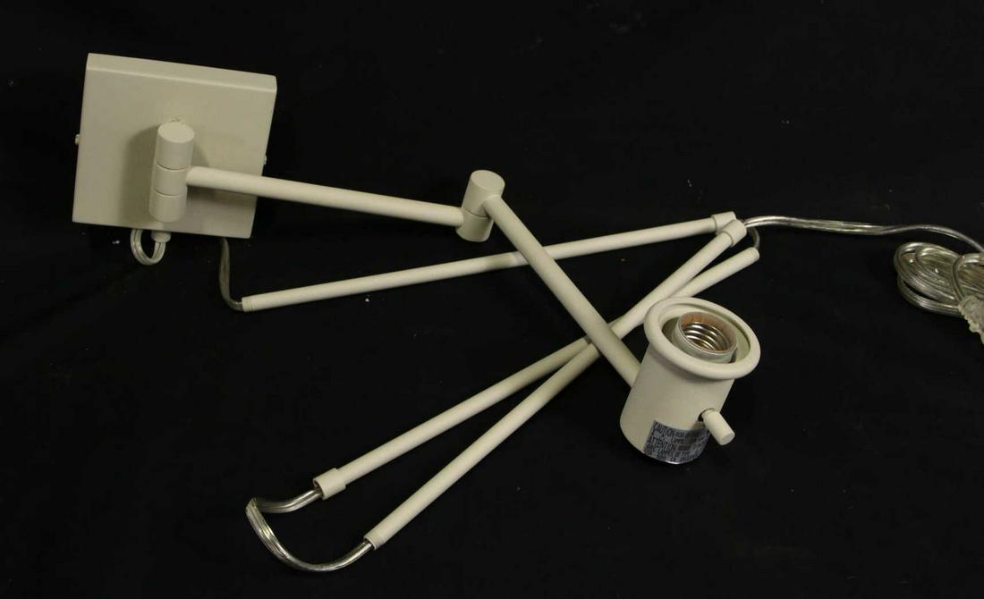 PAIR OF CONTEMPORARY SWIVEL WALL SCONCES: PAIR OF CONTEMPORARY SWIVEL WALL SCONCES.
