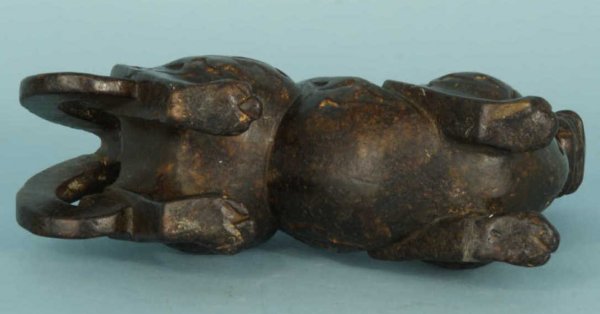 CHINESE CARVED SOAPSTONE FOO DRAGON - 3