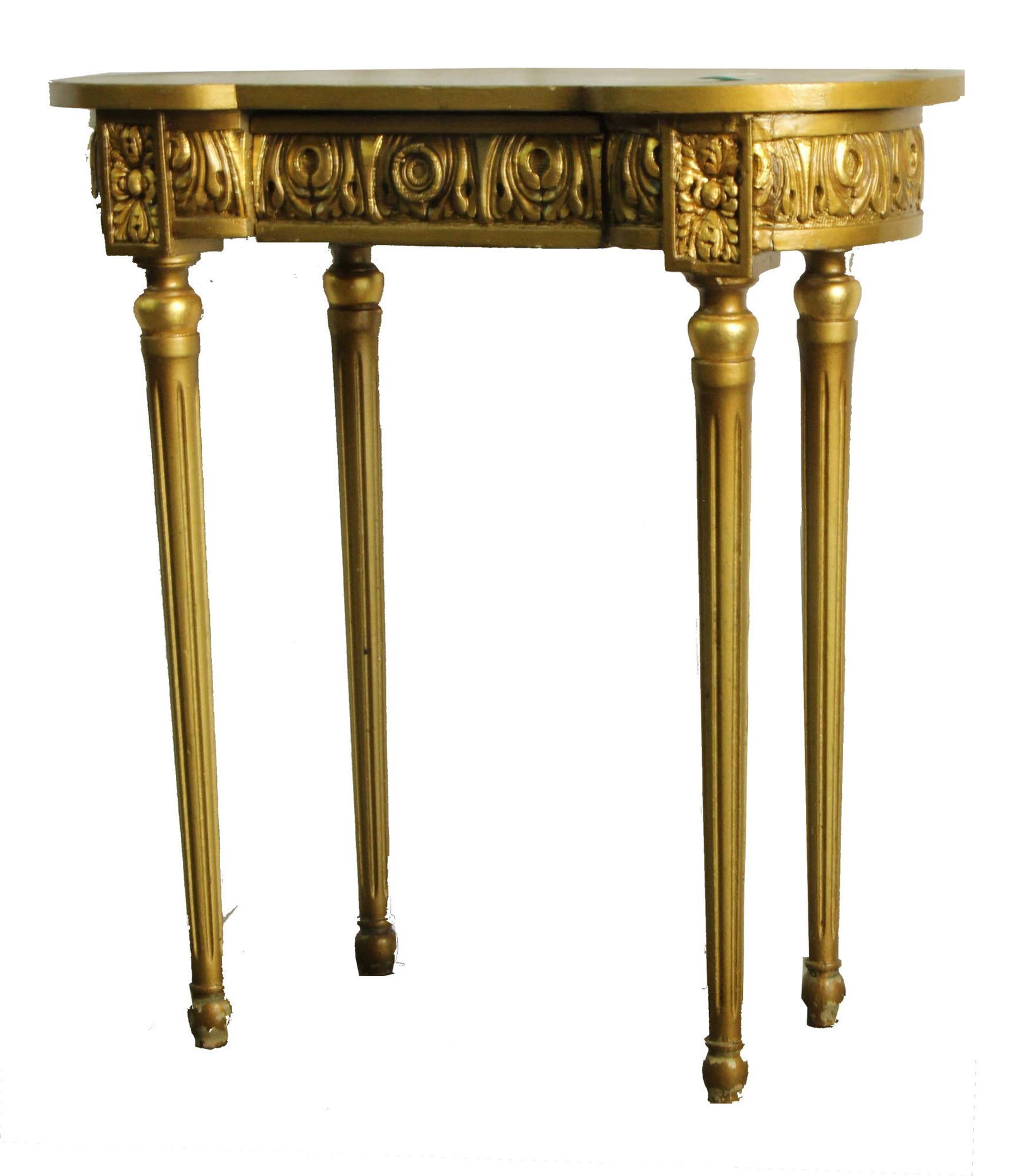 FRENCH GILDED LAMP TABLE WITH DRAWER (1 of 5)