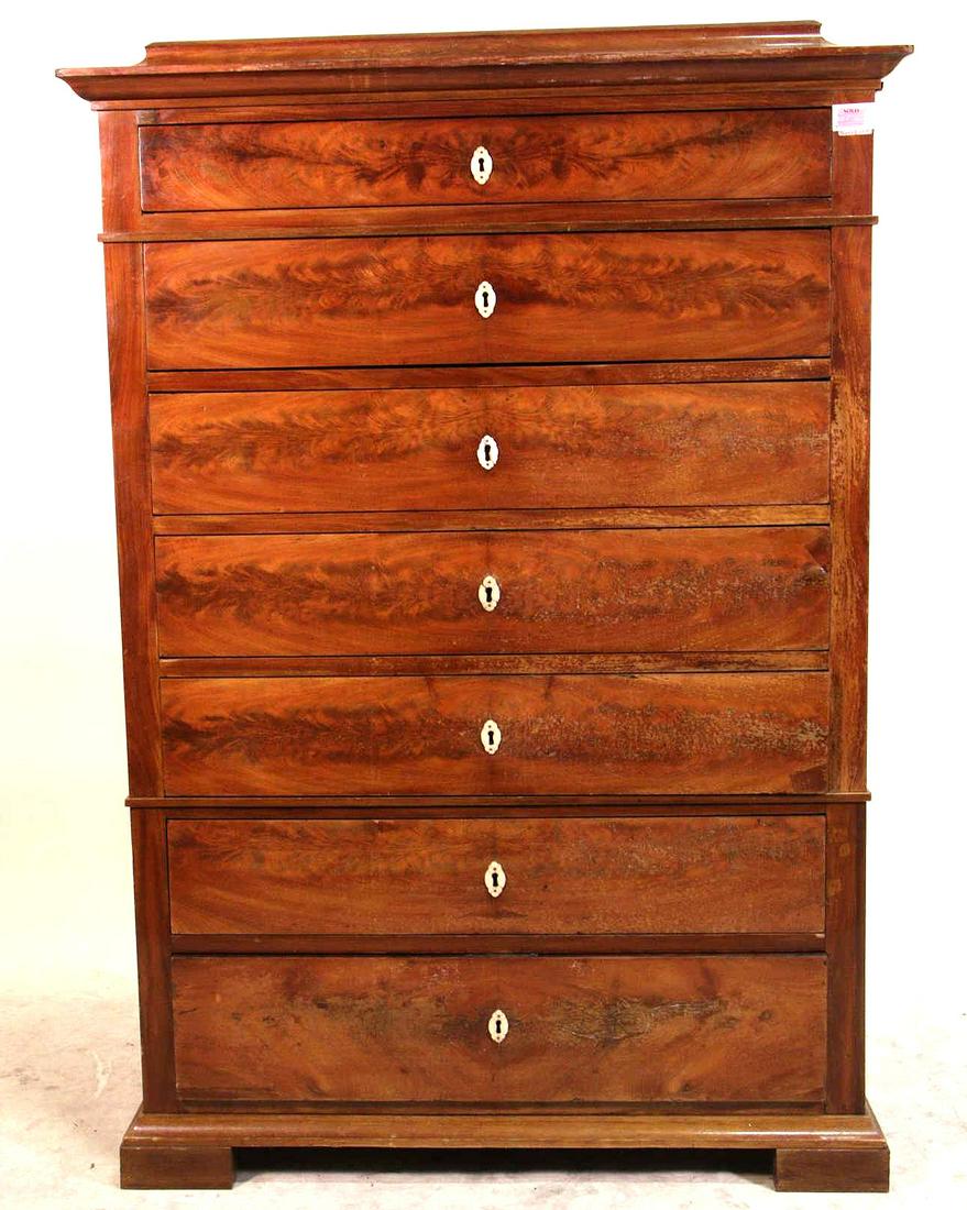 19th CENTURY DANISH SEVEN DRAWER CHEST (1 of 4)