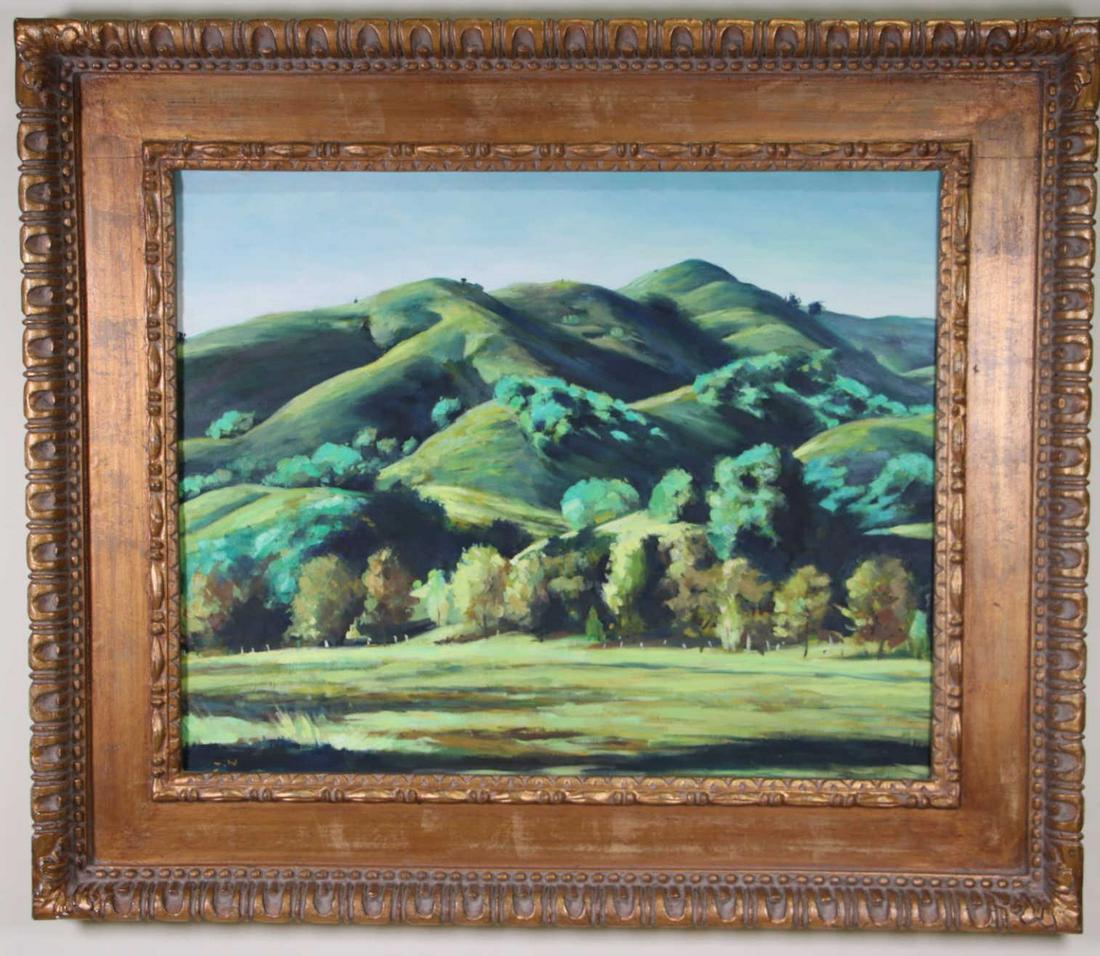 FRAMED LANDSCAPE ACRYLIC ON CANVAS PAINTING (1 of 5)