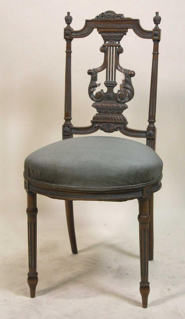 ANTIQUE FRENCH PARLOR CHAIR (1 of 3)
