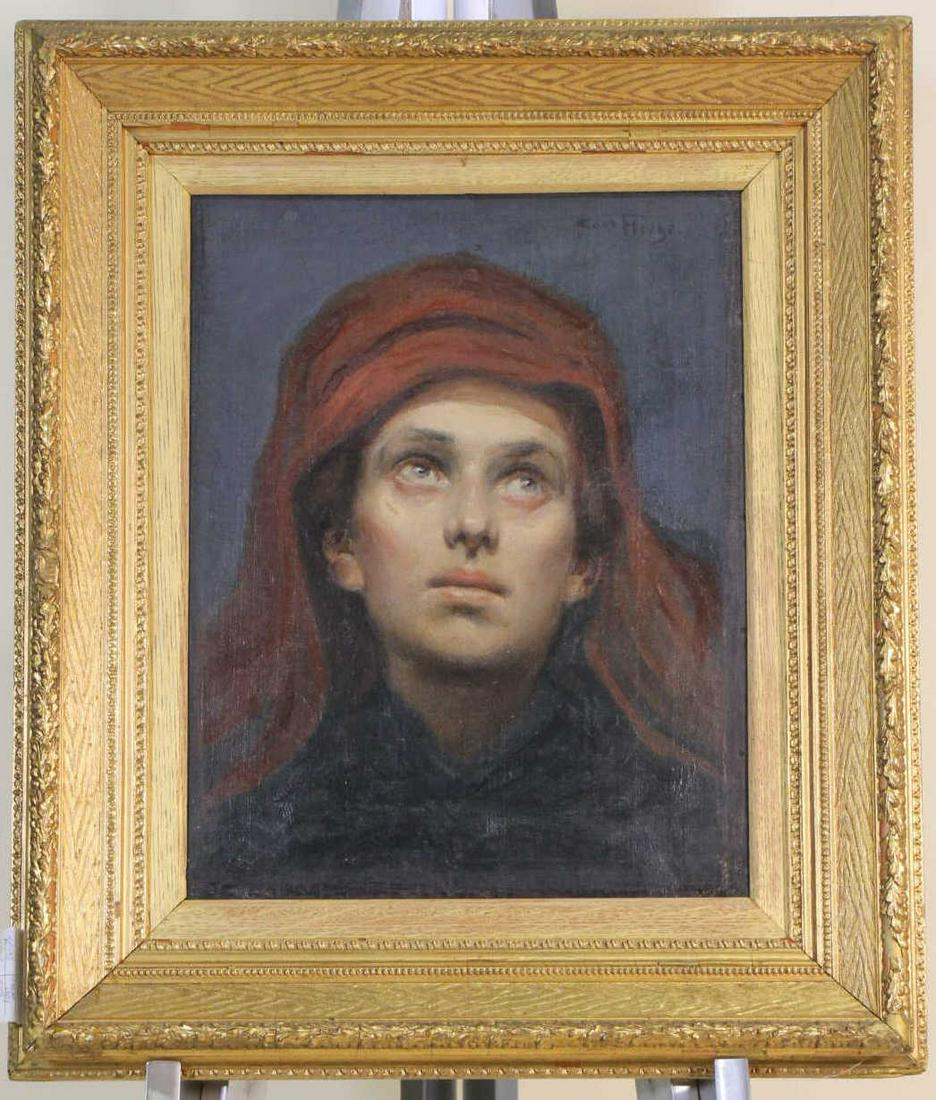 19th CENTURY YOUNG MALE PORTRAIT OIL ON PANEL (1 of 6)