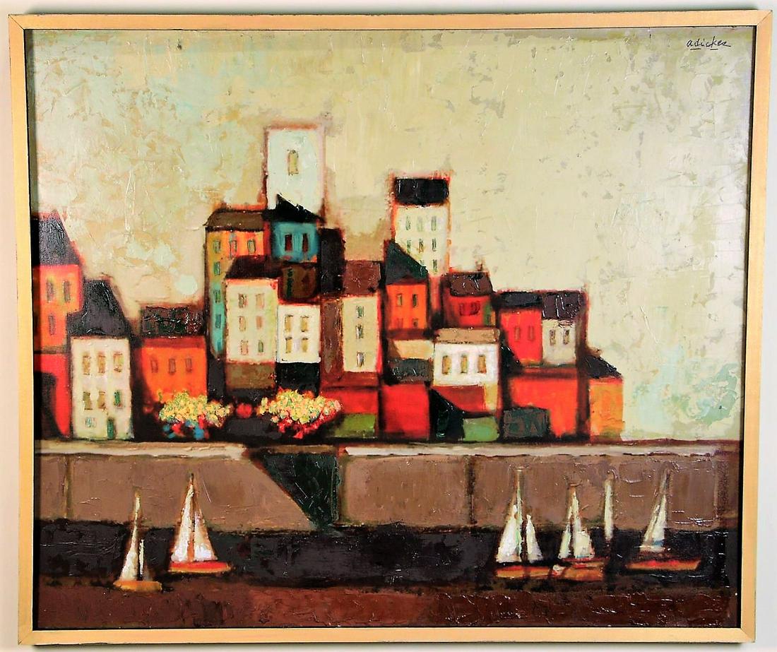 BOAT PAINTING BY DAVID ADICKES (1 of 3)