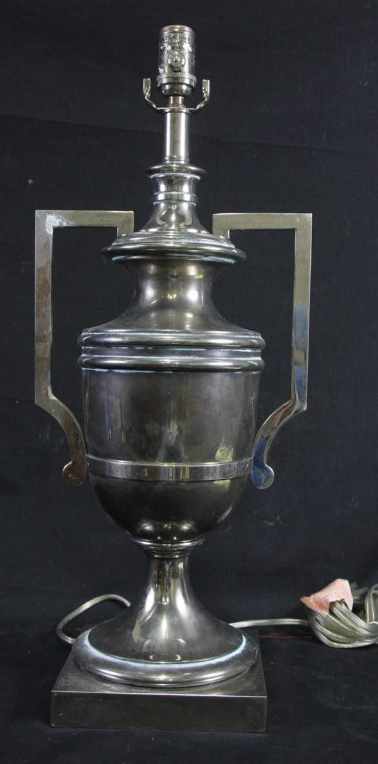 ART DECO STYLE CHROME URN LAMP (1 of 3)