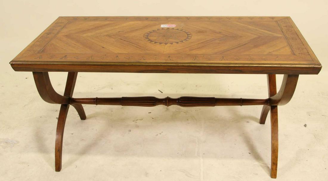 CIRCA 1910's SORRENTINO MAHOGANY TABLE (1 of 4)