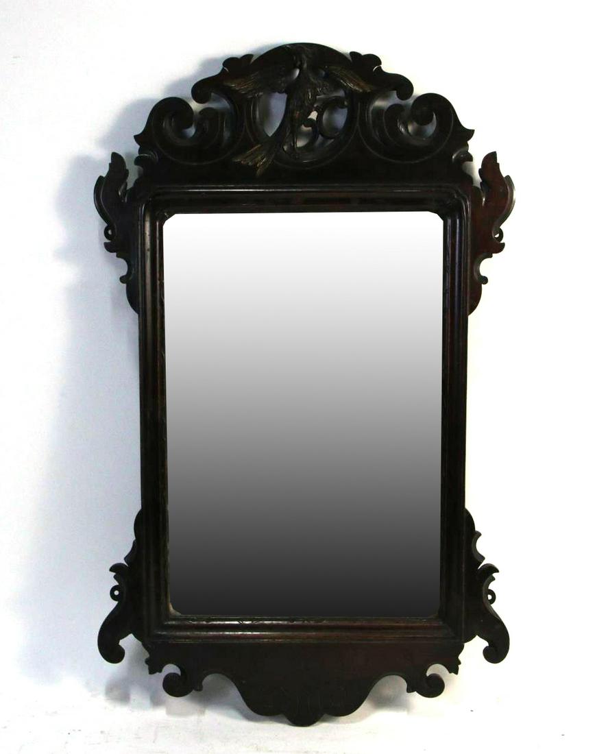 19th CENTURY GEORGIAN STYLE FRAMED MIRROR (1 of 4)